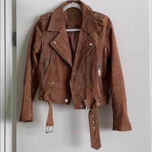 Blank NYC Genuine Suede Moto Jacket